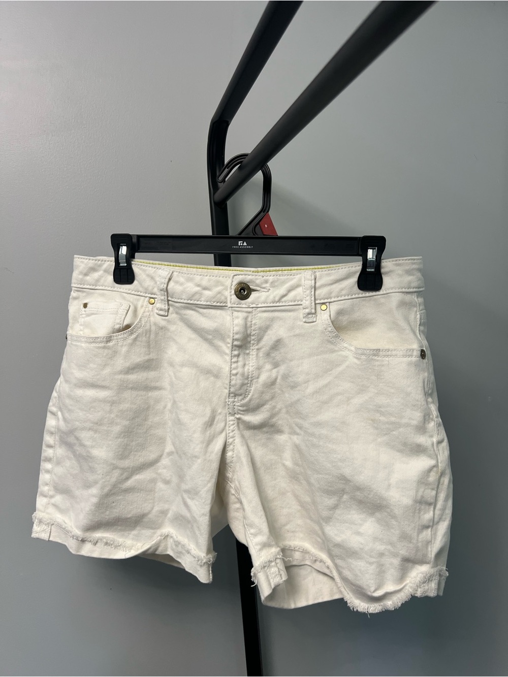 Apt. 9 Off-White Denim Cutoff Shorts